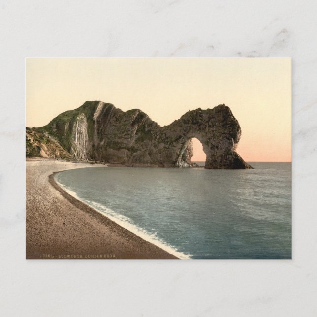 Postal Durdle Door, Lulworth, Dorset, Inglaterra (Anverso)