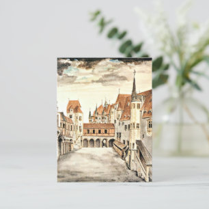 Postal Durer, patio del antiguo castillo de Innsbruck,