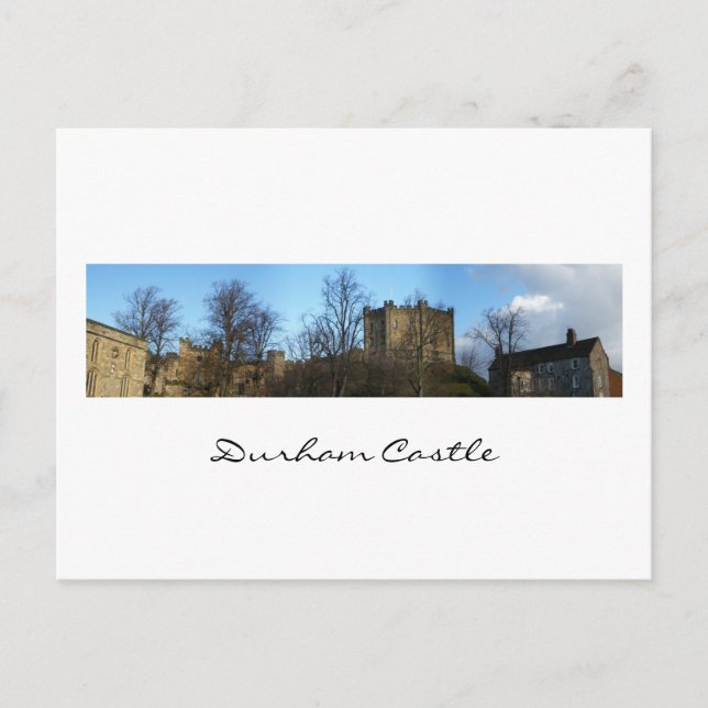 Postal Durham Castle Panorama (Anverso)