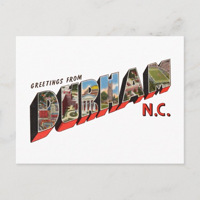 Postal Durham NC (Anverso)