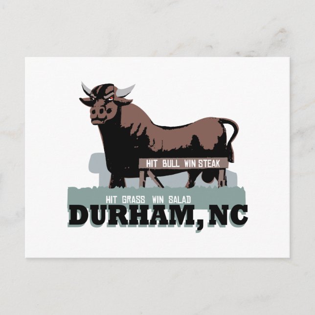Postal Durham NC Bull (Anverso)