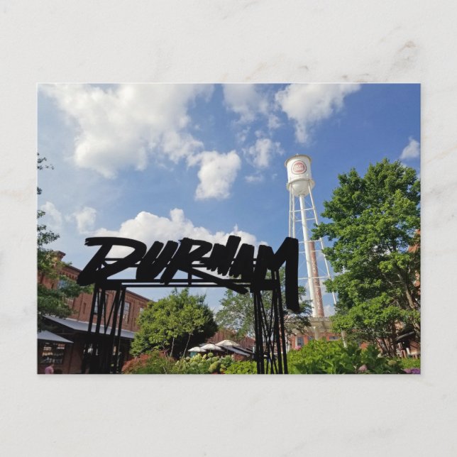 Postal Durham North Carolina Lucky Strike Tower Photo (Anverso)