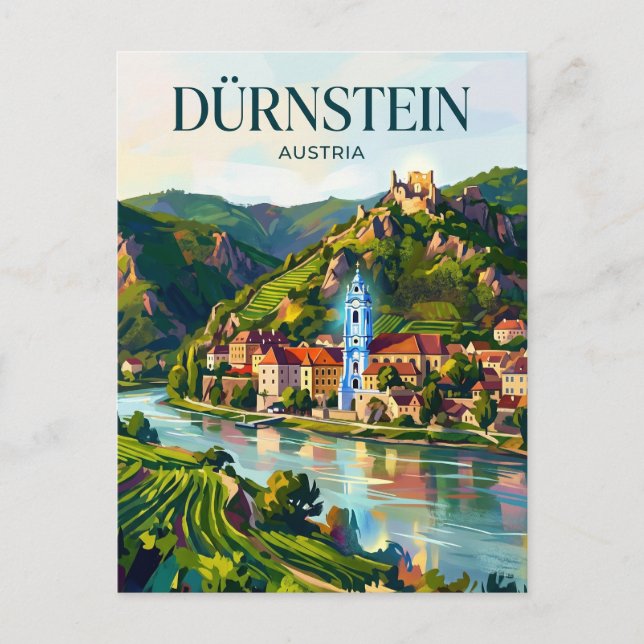 Postal Dürnstein Austria (Anverso)