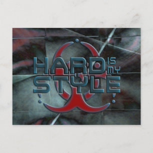 Postal duro es mi estilo - mosaico oscuro   estilo duro