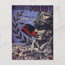 Postal Durruti poster original de la guerra civil español