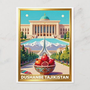 Postal Dushanbe Tayikistán Viaje por Montañas