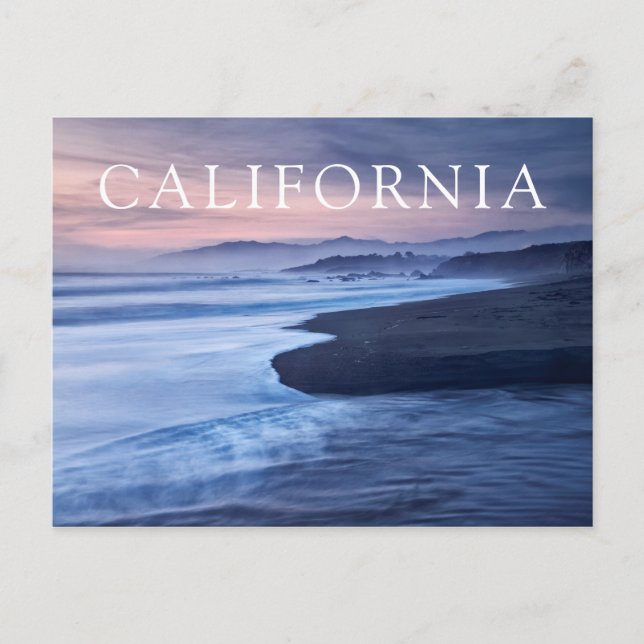 Postal Dusk En La Playa De Moonstone (Anverso)