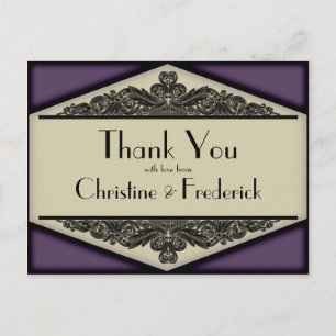 Postal Dusky Purple Vintage, gracias postal.