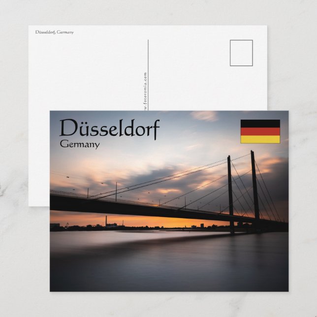Postal Dusseldorf Alemania (Anverso / Reverso)