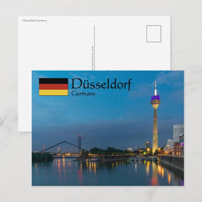 Postal Dusseldorf Alemania (Anverso / Reverso)