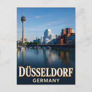 Postal ✈️ Düsseldorf Alemania Regalo de viaje 🌆