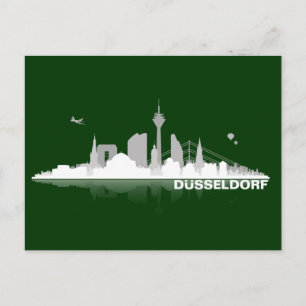 Postal Düsseldorf City Skyline Postkarte / Karte