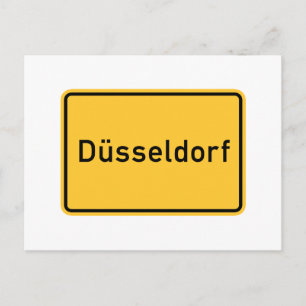 Postal Dusseldorf, Rótulo vial de Alemania