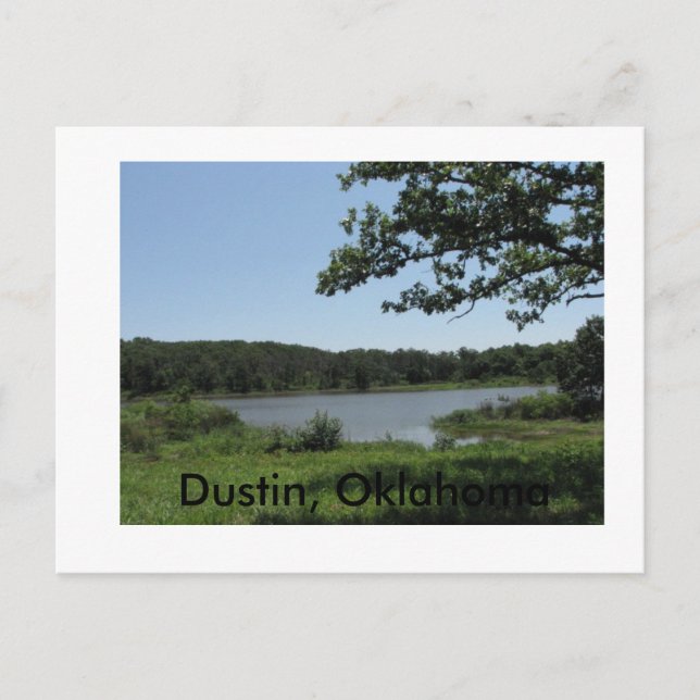 Postal Dustin Lake1, Dustin, Oklahoma (Anverso)