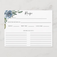 Dusty Blue Botancipe Recipe Card