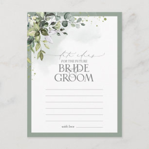 Postal Dusty Blue Eucalyptus acuarela Floral Date Ideas