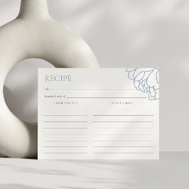 Postal Dusty Blue Peony Garden Bridal Shower Receta