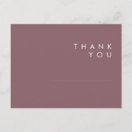 Postal Dusty Boho | Boda Púrpura Gracias Postcard