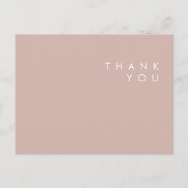 Postal Dusty Boho | Rosa y Boda púrpura Gracias