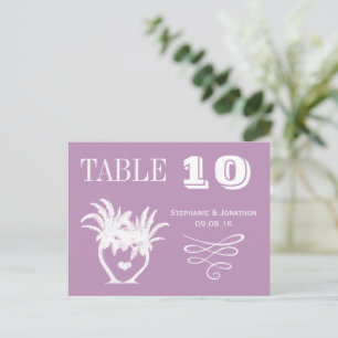 Postal Dusty Lavender Purple Beach Destination Wedding