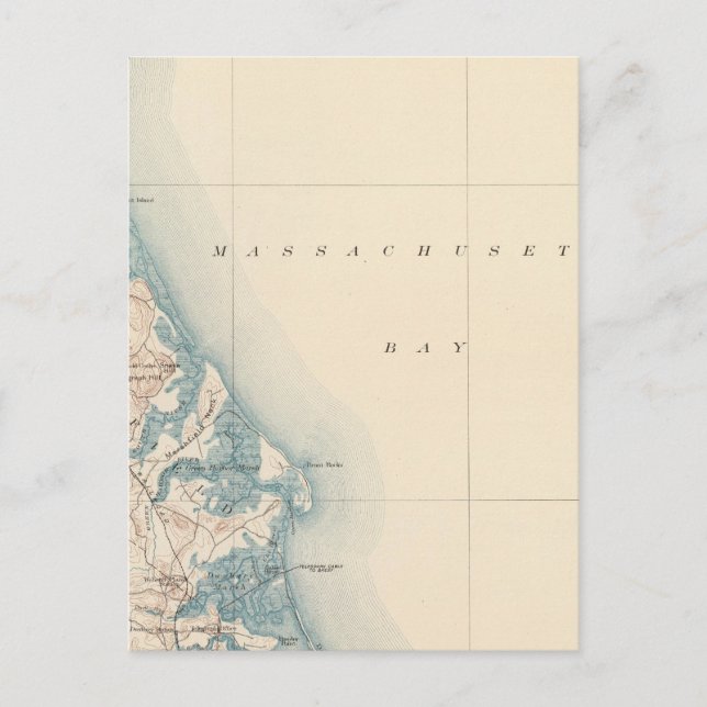 Postal Duxbury, Massachusetts (Anverso)