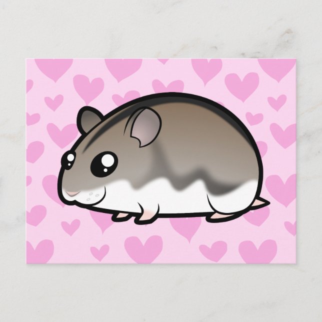 Postal Dwarf Hamster Love (Anverso)