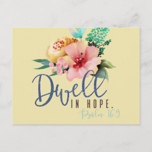 Postal Dwell en esperanza versus floral