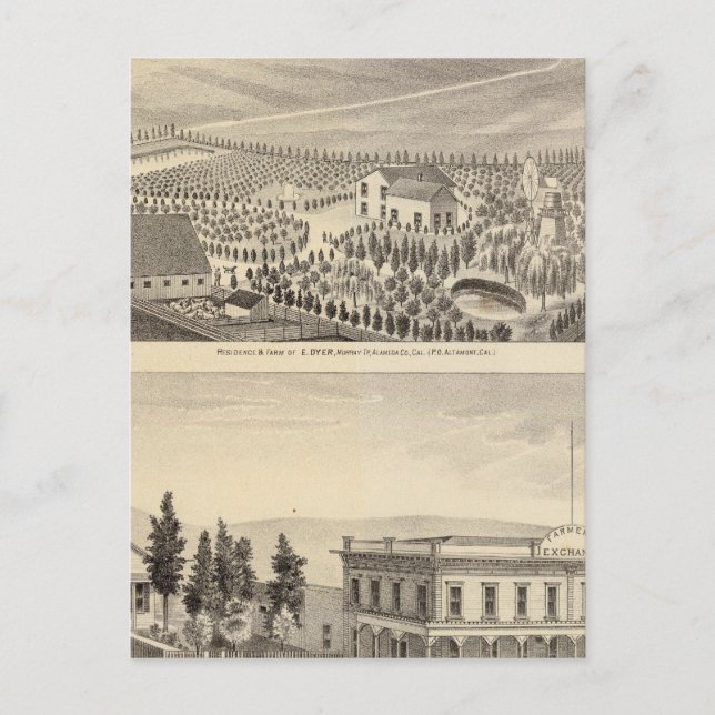 Postal Dyer, propiedades de Hupers (Anverso)