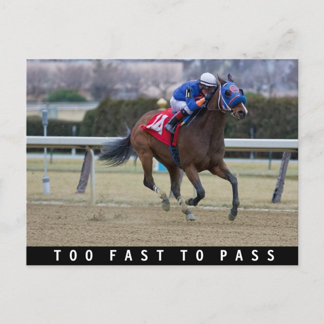 Postal Dylan Davis - Demasiado rápido para pasar (Anverso)