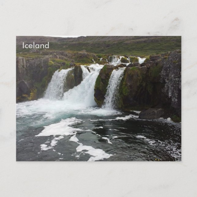 Postal Dynjandi (Fjallfoss), Westfjords, Islandia (Anverso)