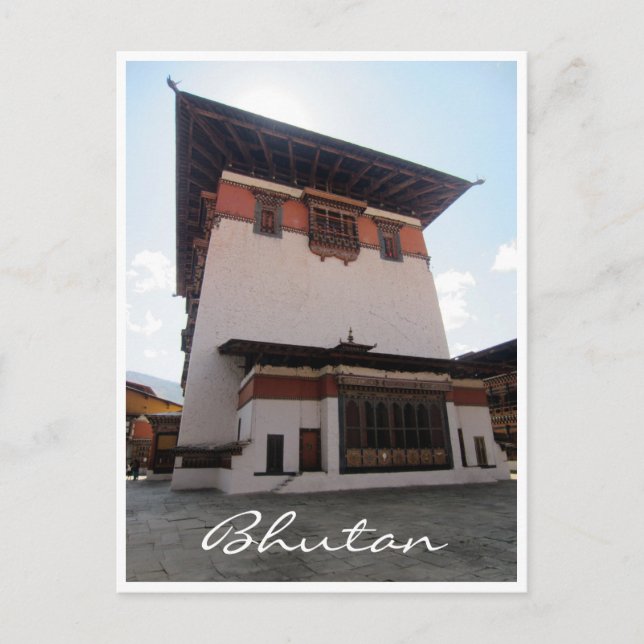 Postal dzong tower bhutan (Anverso)