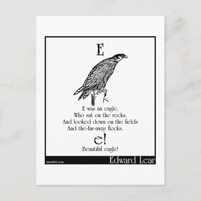 Postal E era un águila (Anverso)