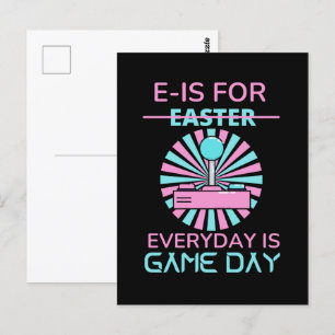 POSTAL E - ES PARA TODOS LOS DÍAS EL DÍA DEL JUEGO