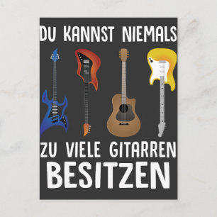 Postal E-Gitarre Akustikgitarre Rock Musiker Bass Gitarre