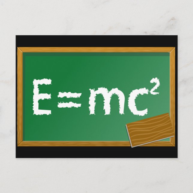 Postal E=mc² (Anverso)