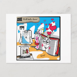 Postal E Versus B - No.22 "Bueno hola ahí" Postcard