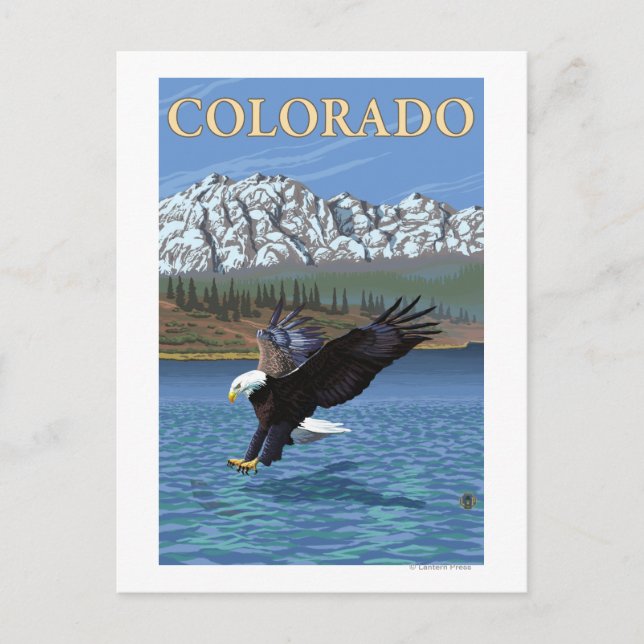 Postal Eagle Diving Colorado (Anverso)