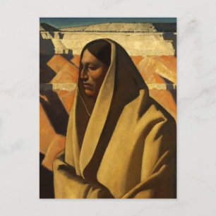 Postal "Earth Knower" Arte Occidental por Maynard Dixon