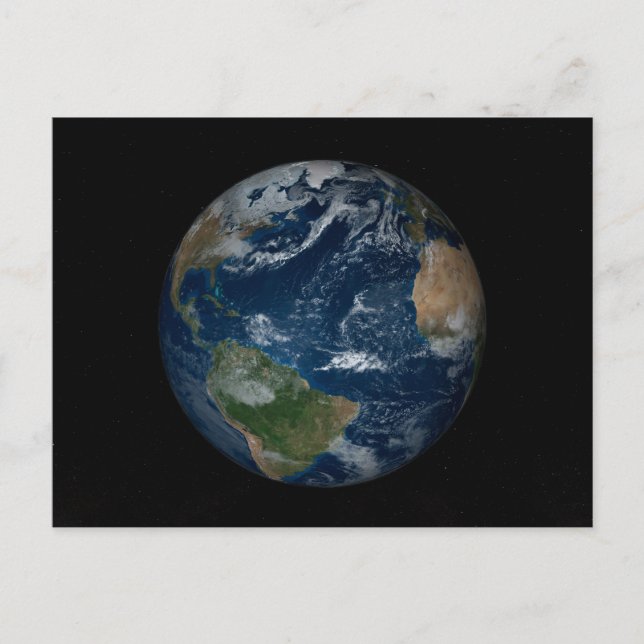 Postal Earth With Clouds And Sea Ice (Anverso)