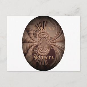 Postal Earthy Hakuna Matata Art Print