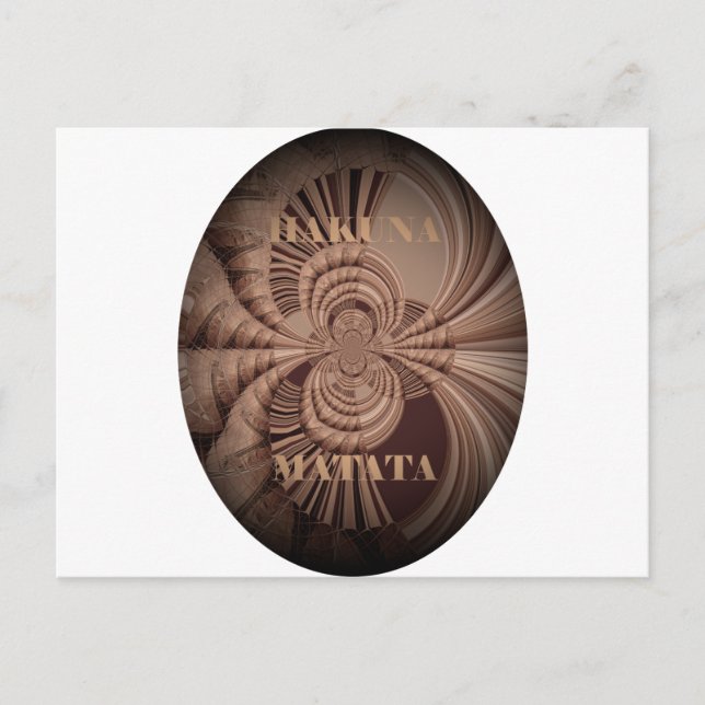 Postal Earthy Hakuna Matata Art Print (Anverso)