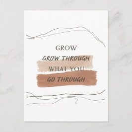 Postal Earthy Minimalist Inspirational Quote Design – Cal