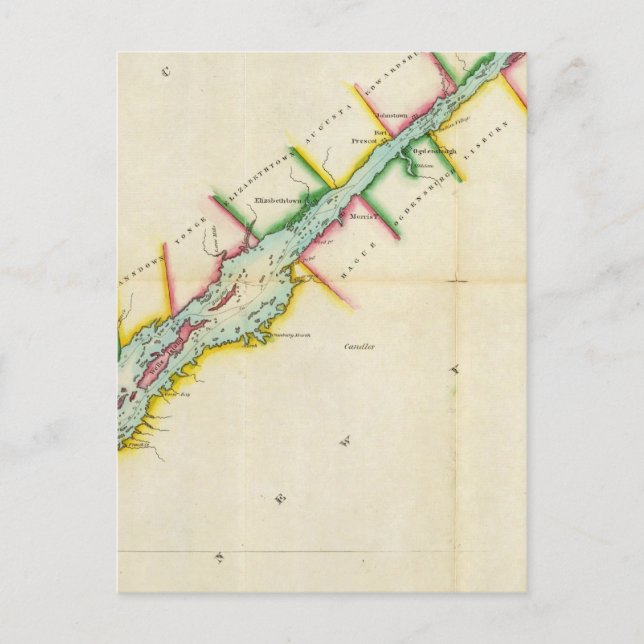 Postal EaSt. Fin del lago Ontario y río San Lorenzo (Anverso)