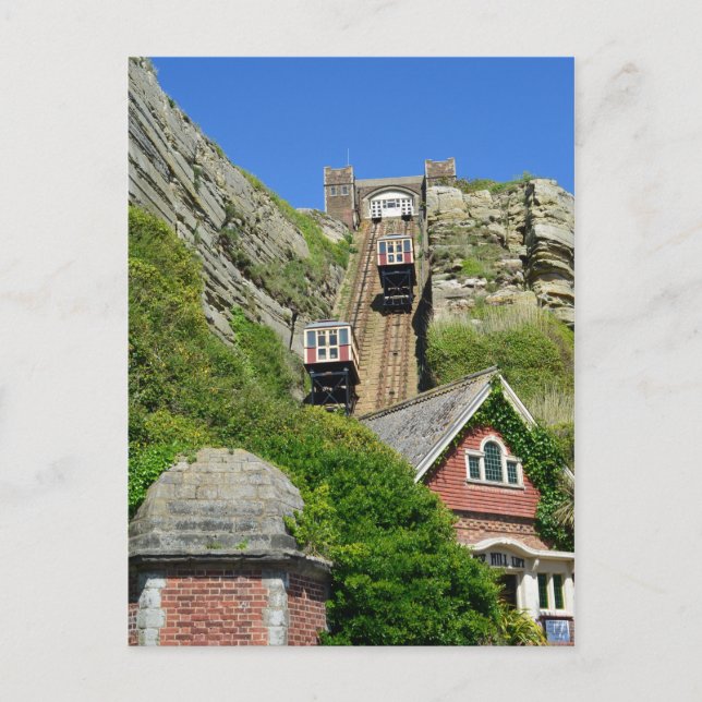 Postal East Hill Lift Hastings England (Anverso)