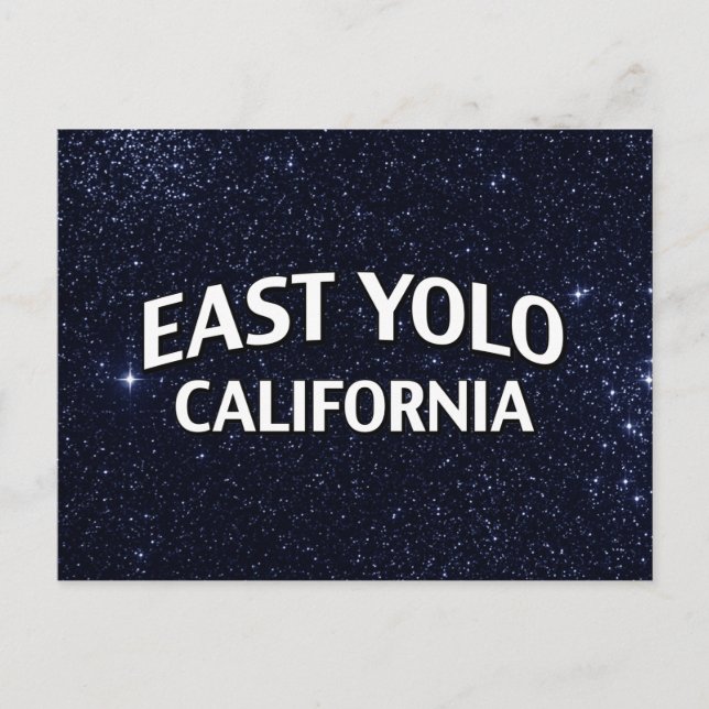 Postal East Yolo California (Anverso)