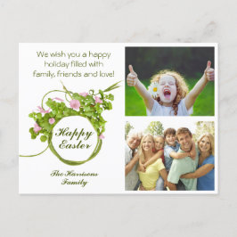 Postal Easter familiar Tus fotos Verde