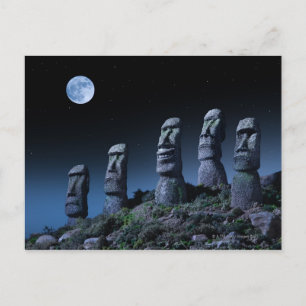 Postal Easter Island Heads