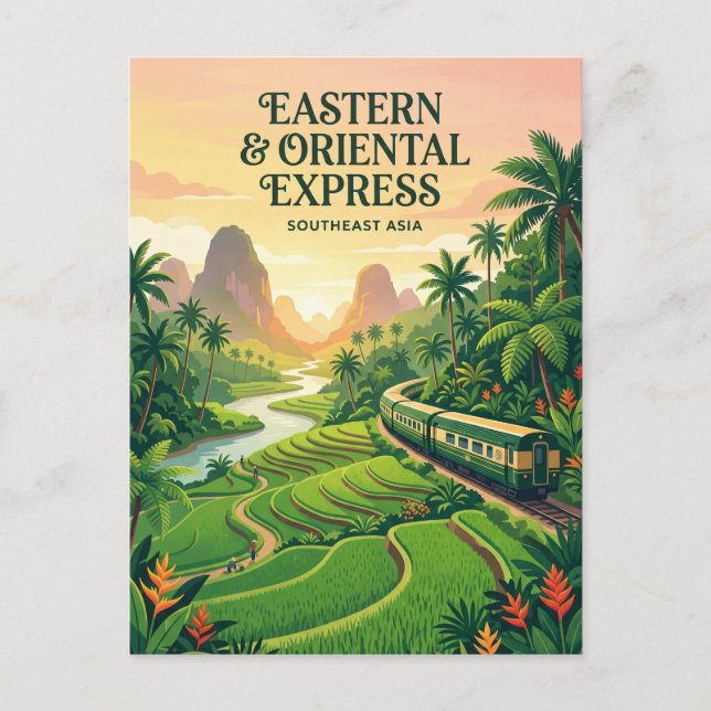 Postal Eastern & Oriental Express (Sudeste Asiático) (Anverso)