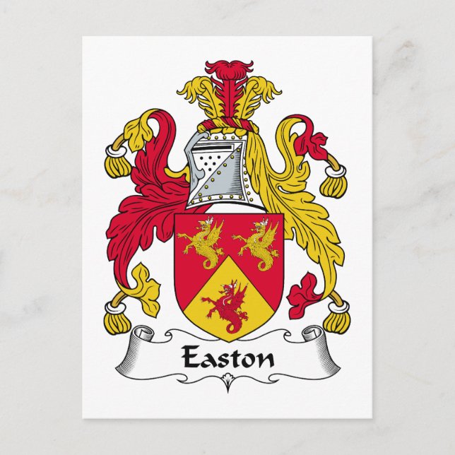 Postal Easton Family Crest (Anverso)