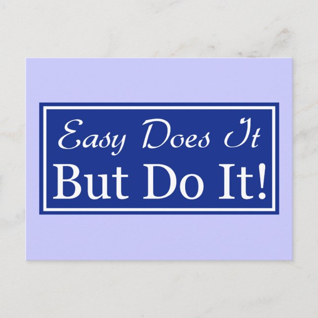 Postal Easy Does It, But DO It! (Anverso)